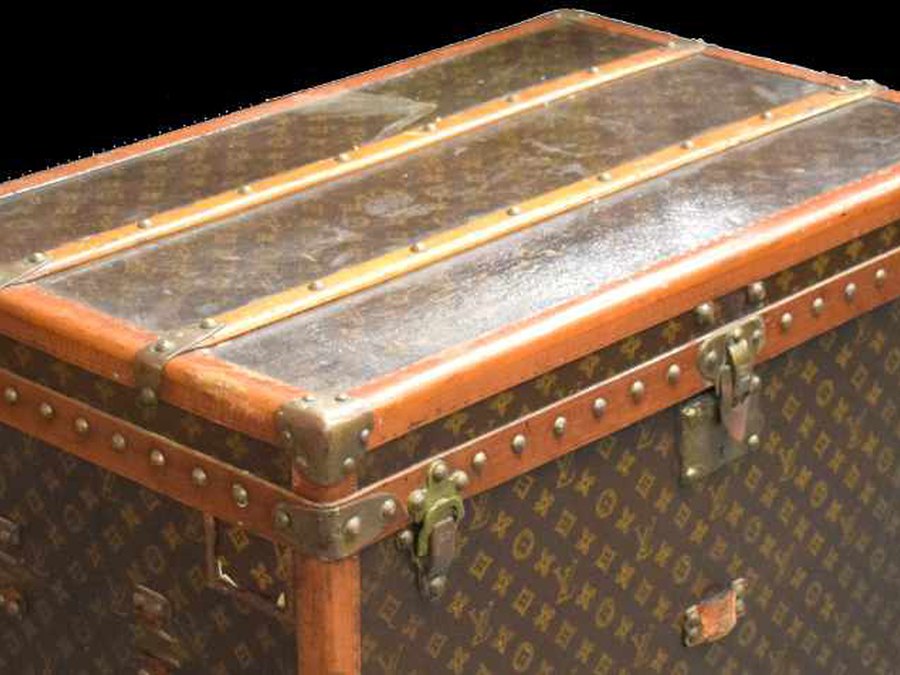 A Louis Vuitton trunk